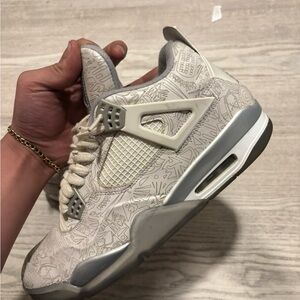 Stylish Mens White and Gray Sneakers